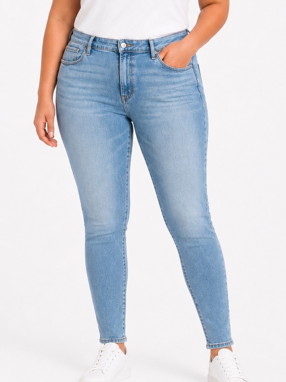 Old Navy Womens Light Blue‎ Skinny Jeans High Rise Stretch Denim